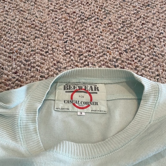 Casual Corner Pale Green Vintage Pullover. Small Y2K - Picture 5 of 6